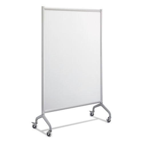 Rumba Full Panel Whiteboard Collaboration Screen, 36w X 16d X 54h, White/gray