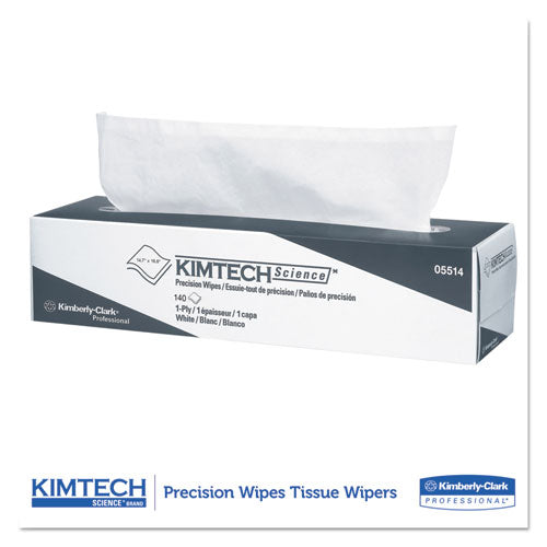 Precision Wiper, Pop-up Box, 1-ply, 14.7 X 16.6 White, 144/box