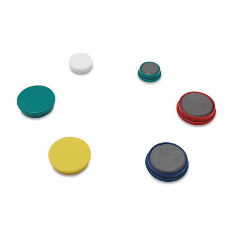 Universal® High-intensity Assorted Magnets, Circles, Assorted Colors, 0 ...
