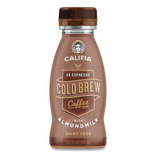 Cold Brew Coffee With Almond Milk, 10.5 Oz Bottle, Mocha Noir, 8/pack, Ships In 1-3 Business Days