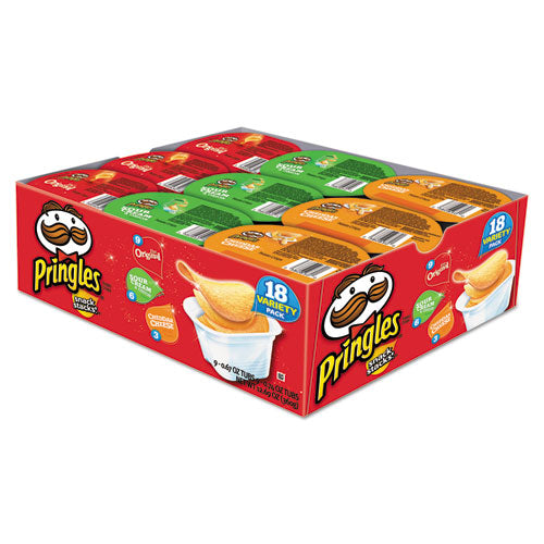 Potato Chips, Assorted, 0.67 Oz Tub, 18 Tubs/box, 2 Boxes/carton, Ships In 1-3 Business Days