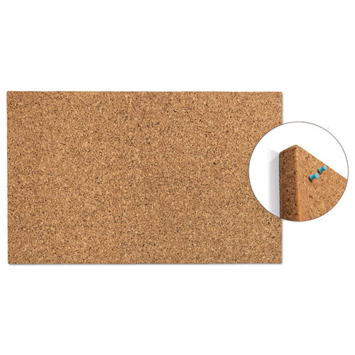 Idesign Frameless Cork Bulletin Board, 18 X 18, Natural Surface