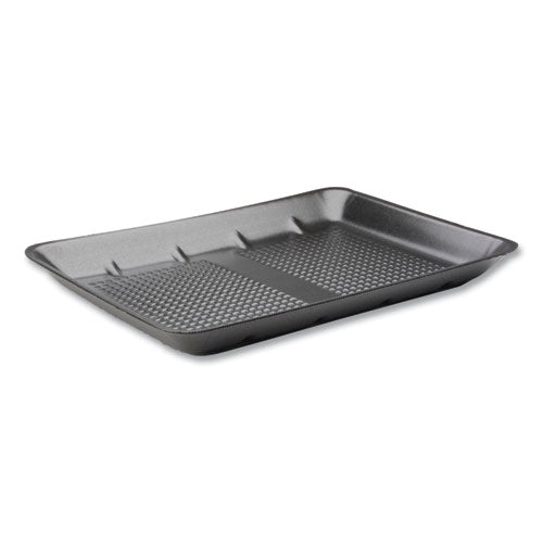 Supermarket Tray,  #2, 5.88 X  8.38 X 1.21, Black, Foam, 500/carton