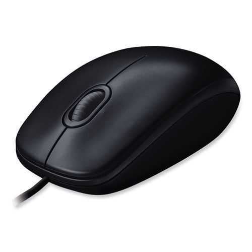 B100 Optical Usb Mouse, Usb 2.0, Left/right Hand Use, Black