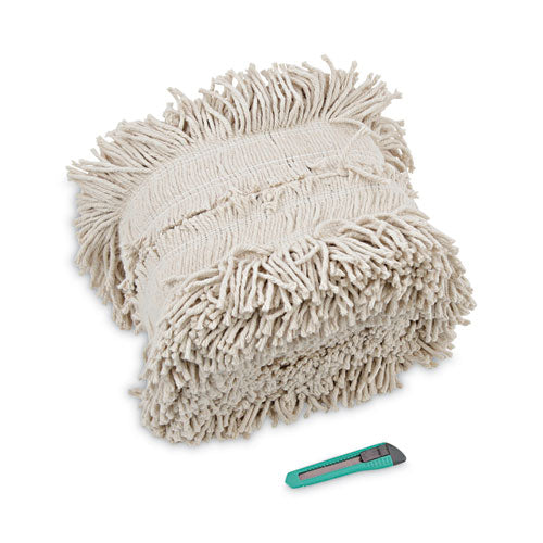 Flash Forty Disposable Dustmop, Cotton, 5", Natural