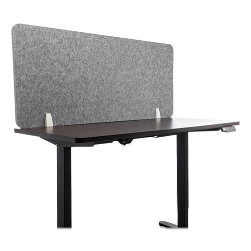 Desk Screen Cubicle Panel And Office Partition Privacy Screen, 47 X 1 X 23.5, Polyester, Gray
