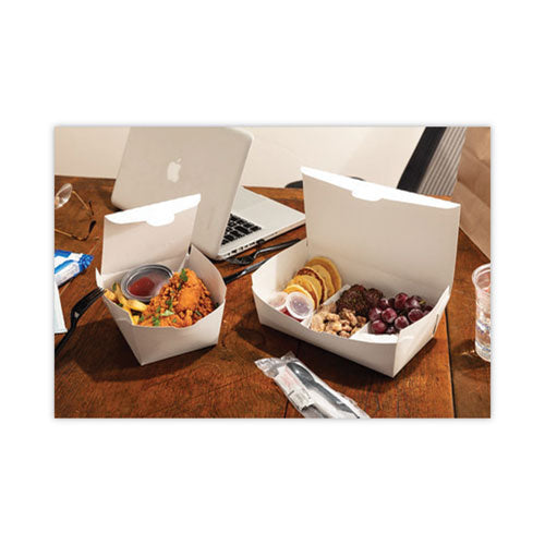 Earthchoice Onebox Paper Box, 37 Oz, 4.5 X 4.5 X 2.5, White, 312/carton