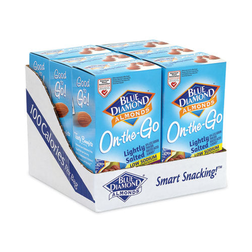 Low Sodium Lightly Salted Almonds, 1.5 oz Tube, 12 Tubes/Carton, Ships in 1-3 Business Days Low Sodium Lightly Salted Almonds, 1.5 oz Tube, 12 Tubes/Carton, Ships in 1-3 Business Days