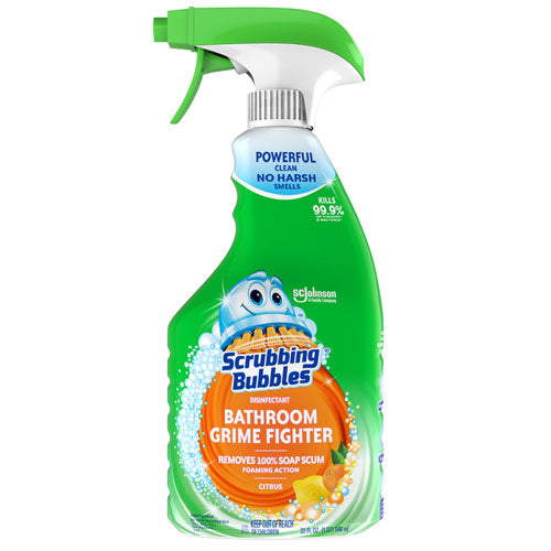 Multi Surface Bathroom Cleaner, Citrus Scent, 32 Oz Spray Bottle, 8/carton