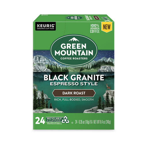 Black Granite Espresso Style K-cups, 24/box