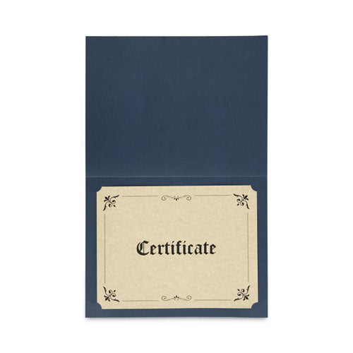 Certificate/document Cover, 8.5 X 11; 8 X 10; A4, Navy, 6/pack