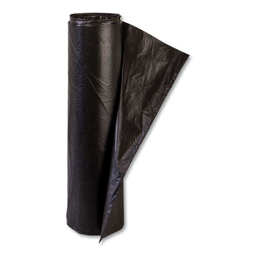 High-density Commercial Can Liners, 16 Gal, 6 Microns, 24" X 33", Black, 50 Bags/roll, 20 Rolls/carton