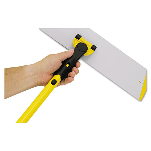 Hygen Quick Connect S-s Frame, Squeegee, 24w X 4 1/2d, Aluminum, Yellow