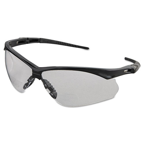 V60 Nemesis Rx Reader Safety Glasses, Black Frame, Clear Lens, +3.0 Diopter Strength, 12/box