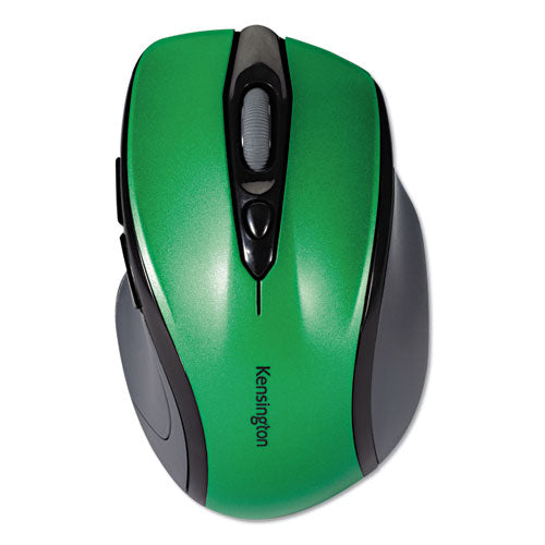 Pro Fit Mid-size Wireless Mouse, 2.4 Ghz Frequency/30 Ft Wireless Range, Right Hand Use, Emerald Green