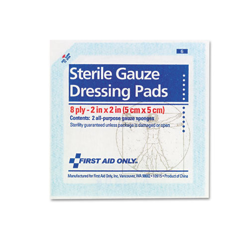 Gauze Pads, Sterile, Assorted, 2 X 2; 3 X 3, 48/box