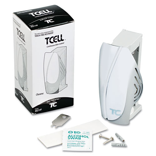Tc Tcell Odor Control Dispenser, 2.9" X 2.75" X 5.9", Black
