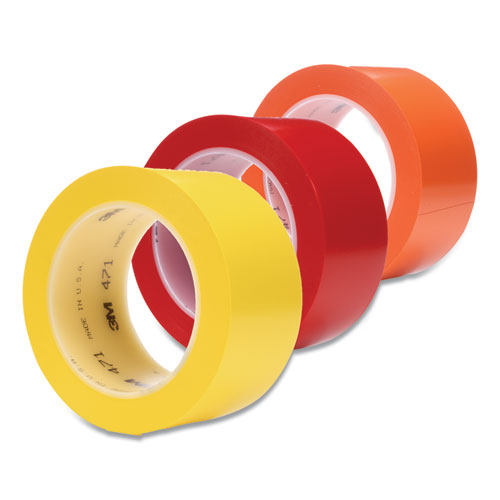 Vinyl Floor Marking Tape 471, 2" X 36 Yds, Red