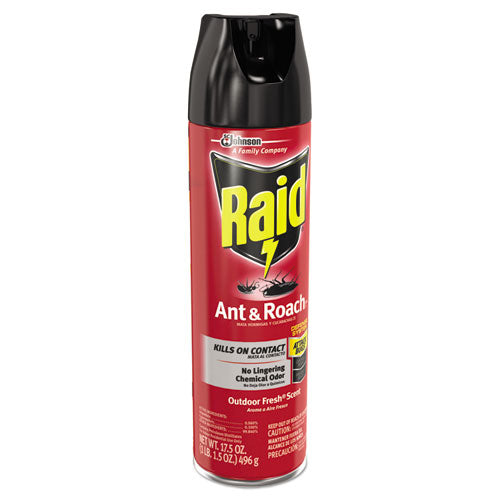 Ant And Roach Killer, 17.5 Oz Aerosol Spray, Outdoor Fresh 1/Each