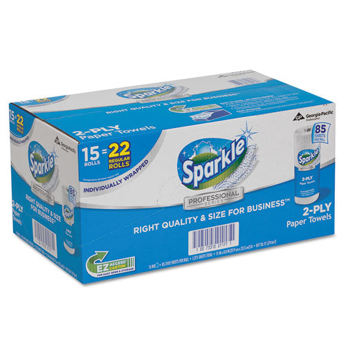 Sparkle Ps Premium Perforated Paper Kitchen Towel Roll, 2-ply, 11 X 8.8, White, 70 Sheets, 30 Rolls/carton