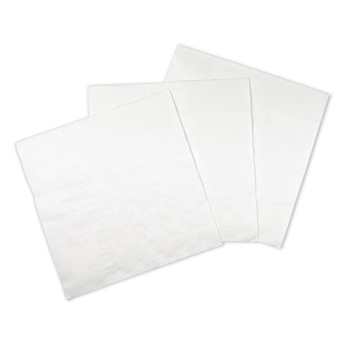 1/8-fold Dinner Napkins, 2-ply, 15 X 17, White, 300/pack, 10 Packs/carton