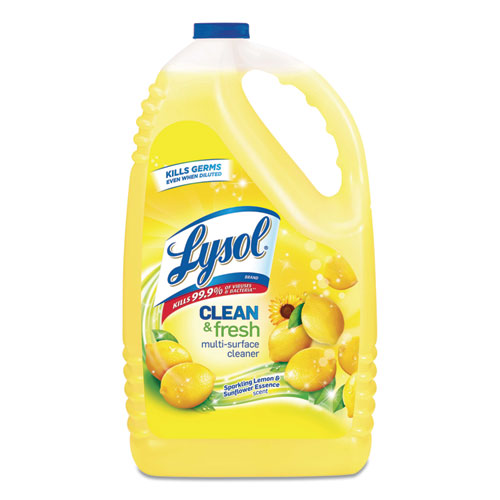 Clean And Fresh Multi-surface Cleaner, Sparkling Lemon And Sunflower Essence, 10.75 Oz Bottle, 20/carton