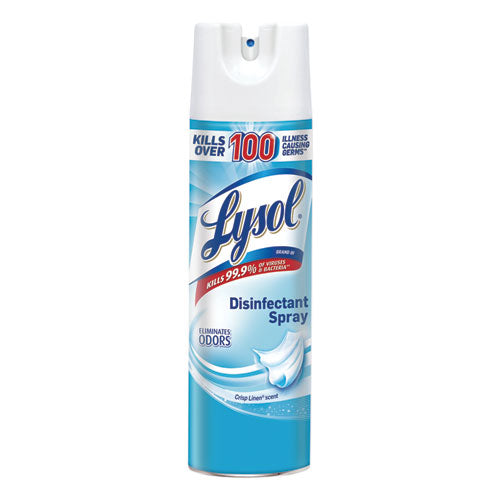 Disinfectant Spray, Spring Waterfall, Liquid, 12.5 Oz Aerosol Spray, 12/carton