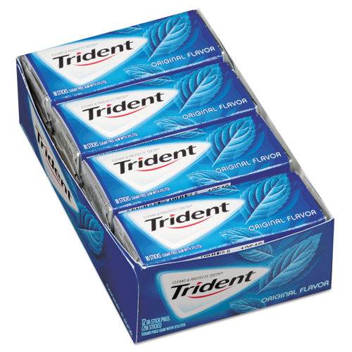 Sugar-free Gum, Spearmint, 14 Pieces/pack, 12 Packs/box, Ships In 1-3 Business Days
