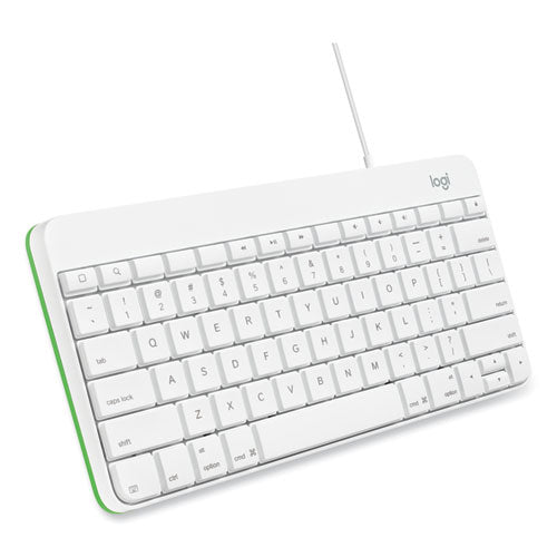 Logitech® Wired Keyboard For Ipad, Apple Lightning, White | Round Eye Supply