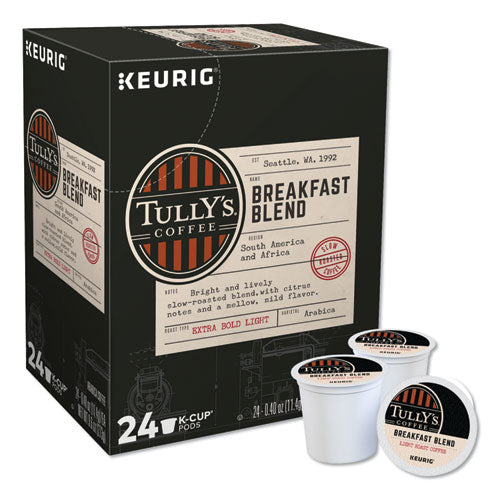 Breakfast Blend Coffee K-cups, 24/box