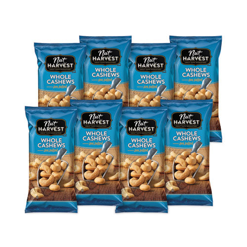 Sea Salted Whole Cashews, 2.25 Oz Pouch, 8 Count, Ships In 1-3 Business Days