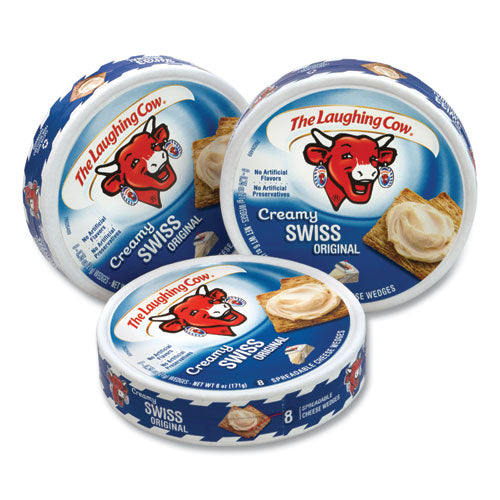 Creamy Swiss Wedge, 6 Oz Tub, 3 Tubs/pack, Ships In 1-3 Business Days