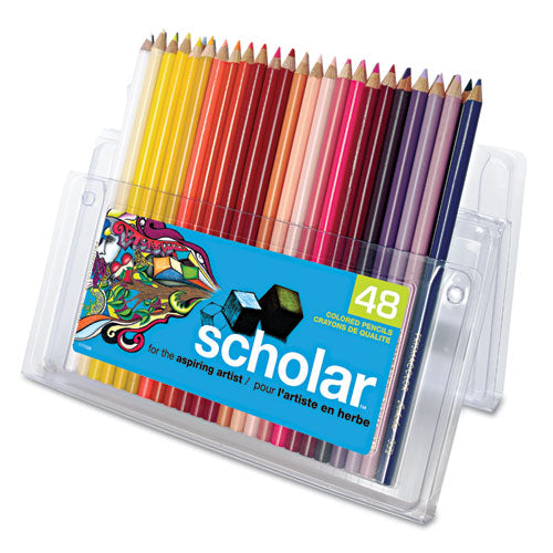 Scholar Colored Pencil Set, 3 Mm, 2b (#2), Assorted Lead/barrel Colors, 24/pack