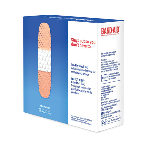 Plastic Adhesive Bandages, 0.75 X 3, 60/box