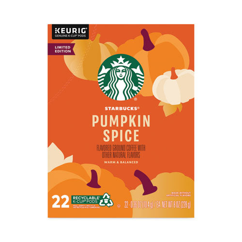 Pumpkin Spice Coffee, K-cups, 22/box, 4 Boxes/carton