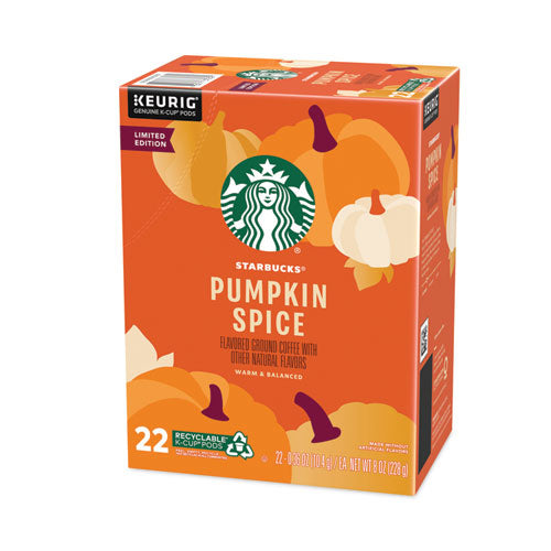 Pumpkin Spice Coffee, K-cups, 22/box, 4 Boxes/carton