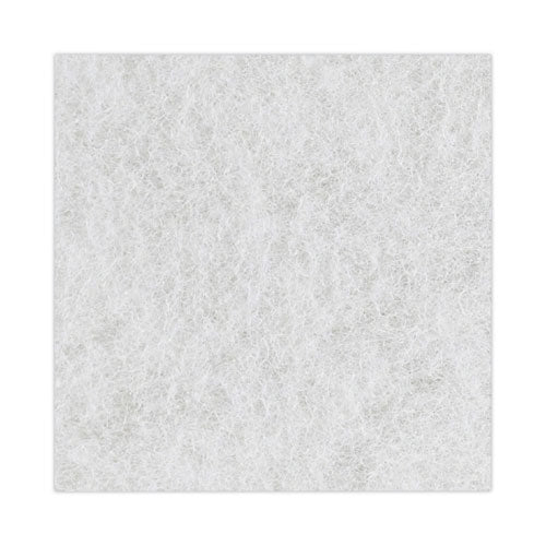 Light Duty Scour Pad, 4.63  X 10, White, 20/carton