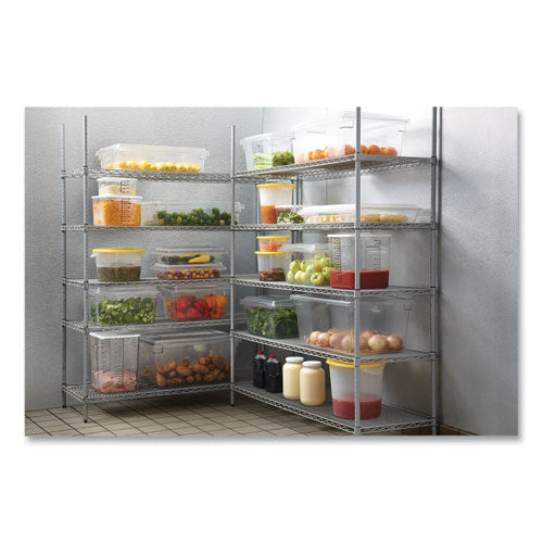 Food/tote Boxes, 21.5 Gal, 26 X 18 X 15, Clear, Plastic
