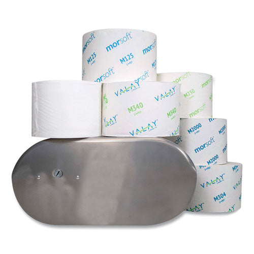 Small Core Bath Tissue, Septic Safe, 1-ply, White, 2,000 Sheets/roll, 24 Rolls/carton