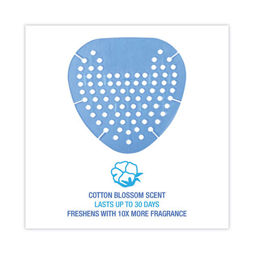 Gem Urinal Screens, Cotton Blossom Scent, Blue, 12/box