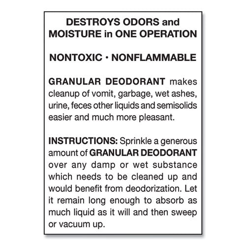Granular Deodorant, Lemon, 16 Oz, Shaker Can, 12/carton