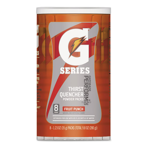 Thirst Quencher Powdered Drink Mix, Fruit Punch, 21oz Packet, 32/carton