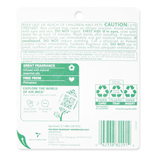 Scented Oil Twin Refill, Fresh Linen, 0.67 Oz, 2/pack, 6/carton