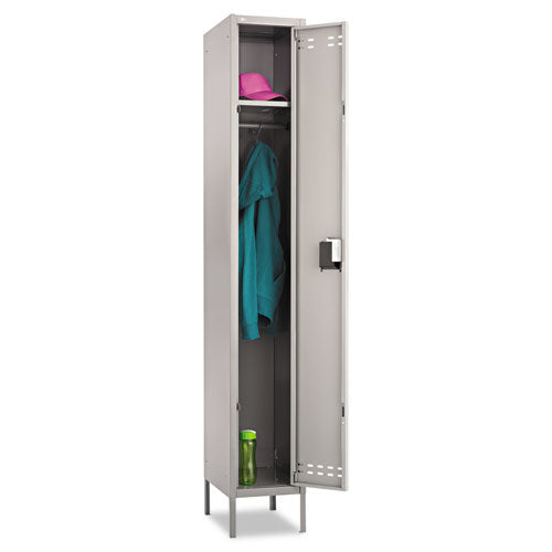 Single-tier, Three-column Locker, 36w X 18d X 78h, Two-tone Tan