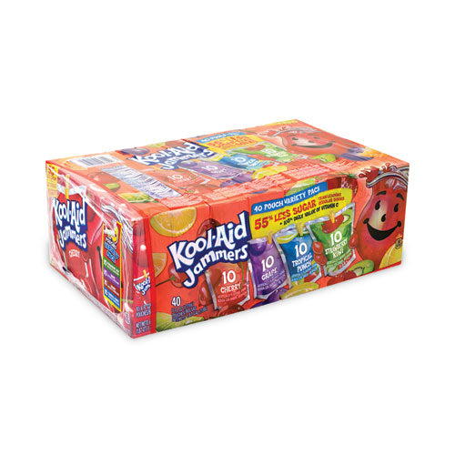 Kool-Aid Jammers Grape Flavored 0% Juice Drink, 10 ct Box, 6 fl oz Pouches  | Meijer