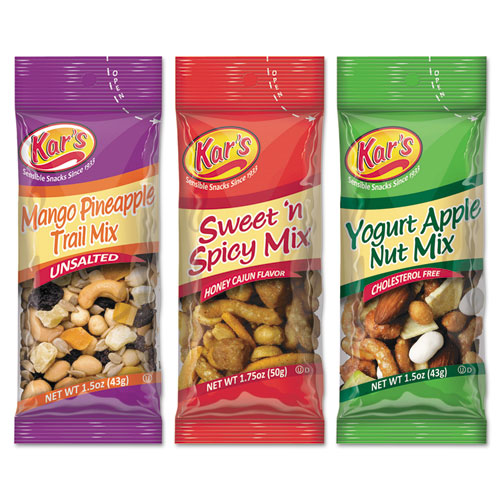 Trail Mix Variety Pack, Assorted Flavors, 18 Packets/box, Ships In 1-3 Business Days