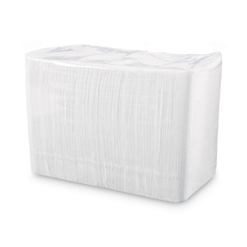 1/4-fold Lunch Napkins, 1-ply, 12" X 12", White, 6000/carton