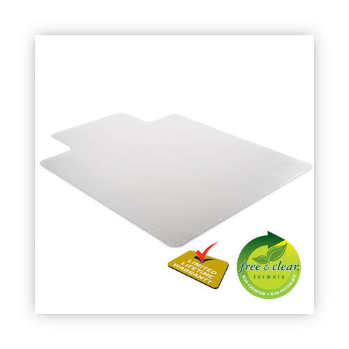 Supermat Frequent Use Chair Mat, Med Pile Carpet, Roll, 36 X 48, Lipped, Clear