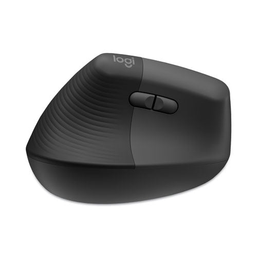 Lift For Business Vertical Ergonomic Mouse, 2.4 Ghz Frequency/32 Ft Wireless Range, Right Hand Use, Graphite