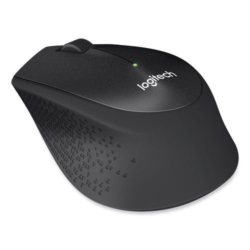 M330 Silent Plus Mouse, 2.4 Ghz Frequency/33 Ft Wireless Range, Right Hand Use, Black